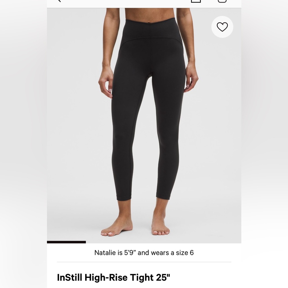 Lululemon InStill High Rise Leggings